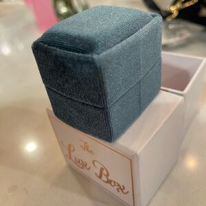 Emerald Green Velvet Ring Box